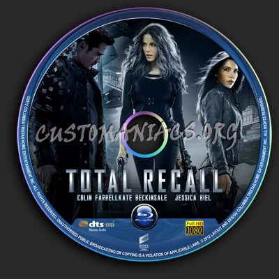 Total Recall (2012) blu-ray label