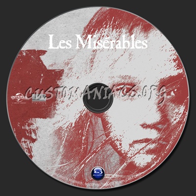 Les Miserables (2012) blu-ray label