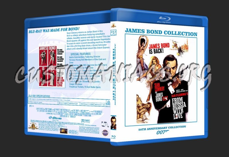 James Bond 50th Anniversary Collection blu-ray cover blu-ray cover