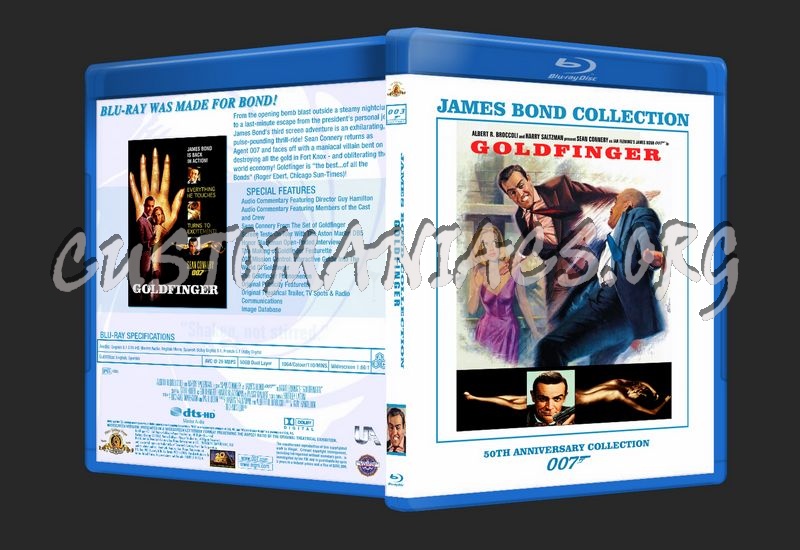 James Bond 50th Anniversary Collection blu-ray cover blu-ray cover