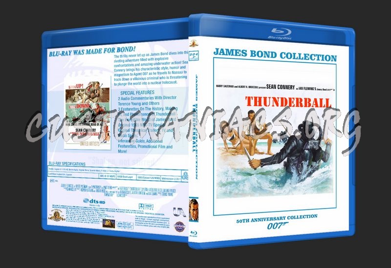 James Bond 50th Anniversary Collection blu-ray cover blu-ray cover