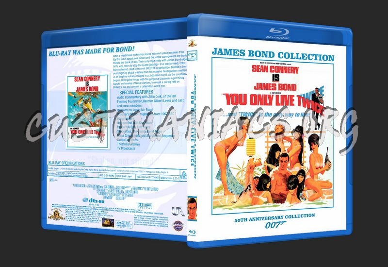 James Bond 50th Anniversary Collection blu-ray cover blu-ray cover