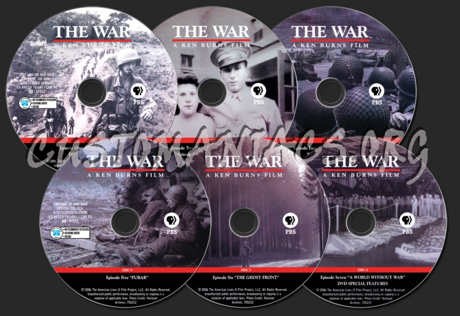 The War dvd label