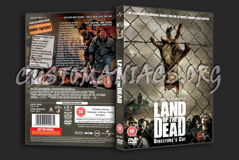 Land of the Dead dvd cover