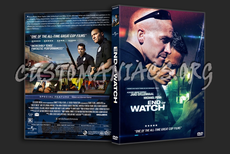 End of Watch dvd cover