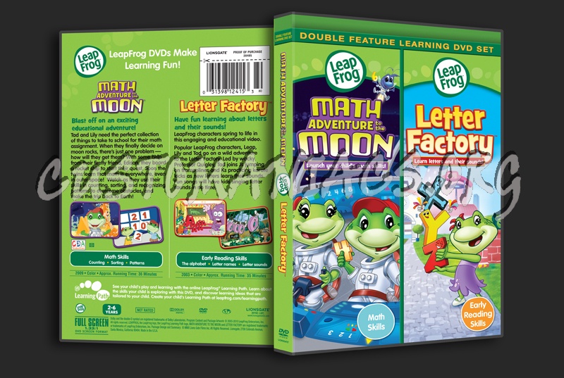 Leap Frog: Math Adventure to the Moon / Letter Factory dvd cover