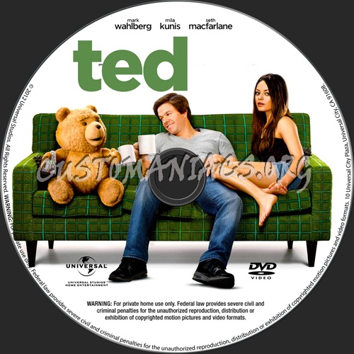 Ted dvd label