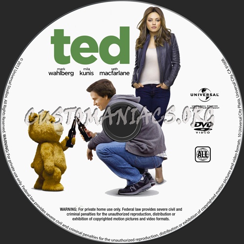 Ted dvd label