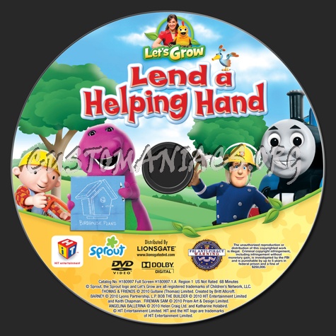 Let's Grow: Lend a Helping Hand dvd label