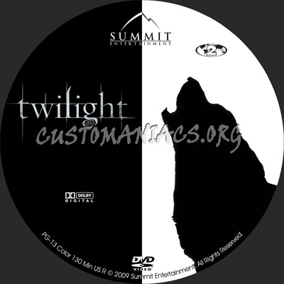 Twilight dvd label