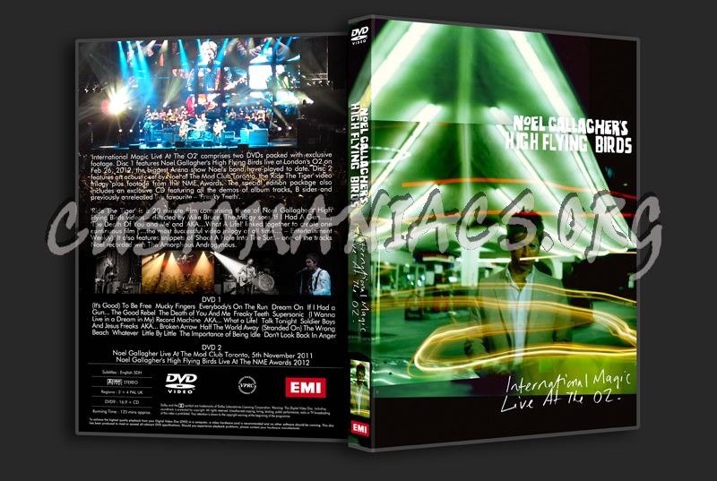 Noel Gallagher's International Magic Live At The O2 dvd cover