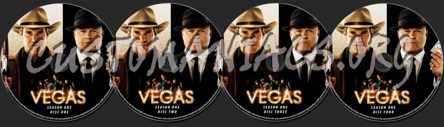 Vegas Season One dvd label