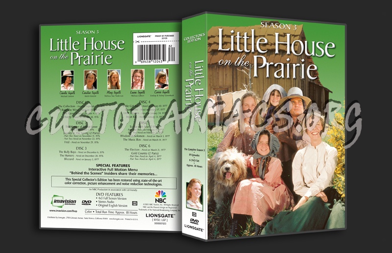 Little House on the Prairie Season 3 dvd cover