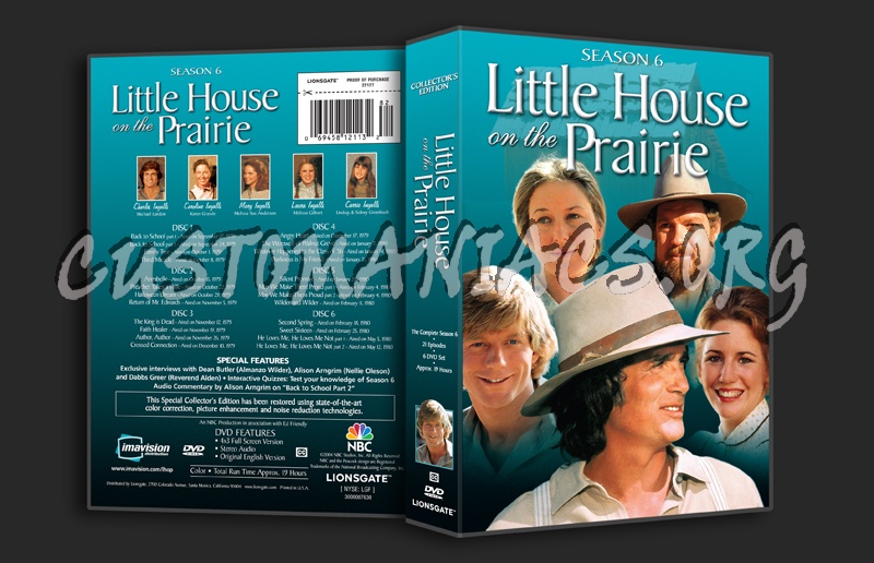 Little House on the Prairie Season 6 dvd cover - DVD Covers