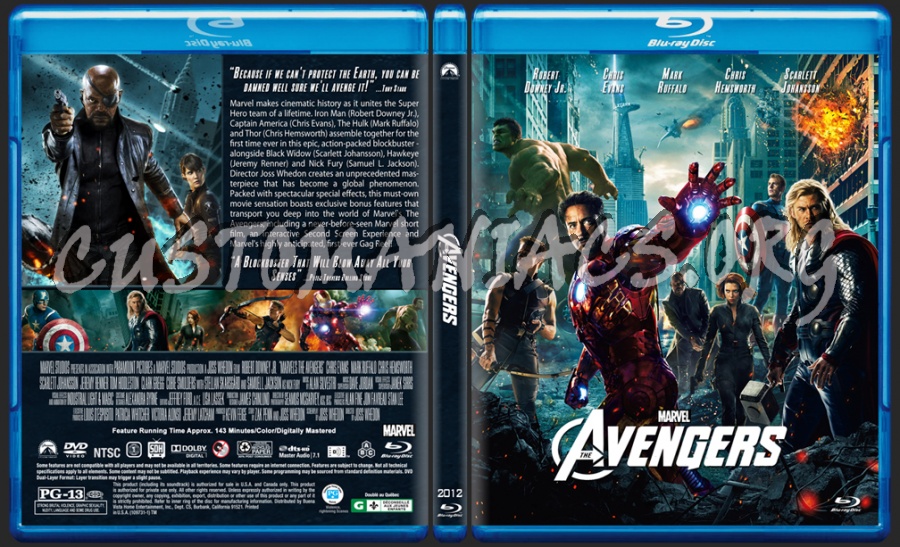 The Avengers blu-ray cover