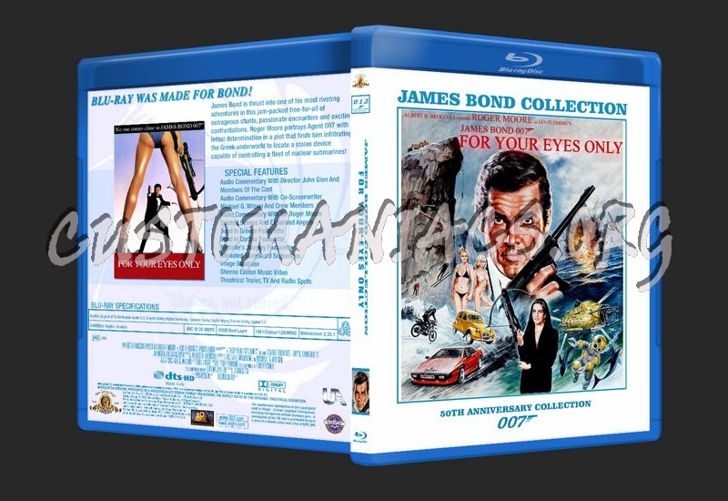 James Bond 50th Anniversary Collection blu-ray cover blu-ray cover