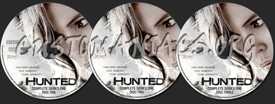 Hunted Series One dvd label