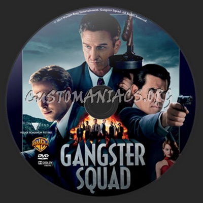 Ganster Squad dvd label