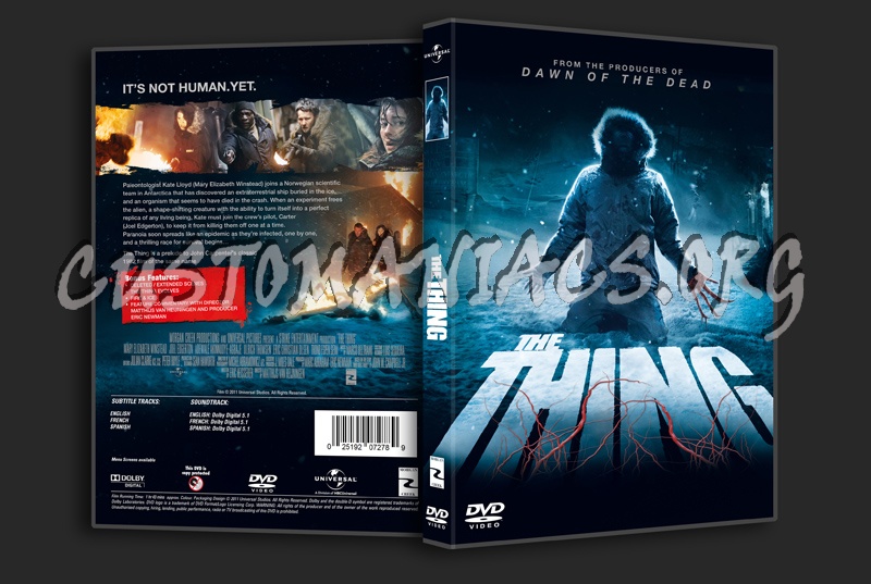 The Thing (2011) dvd cover