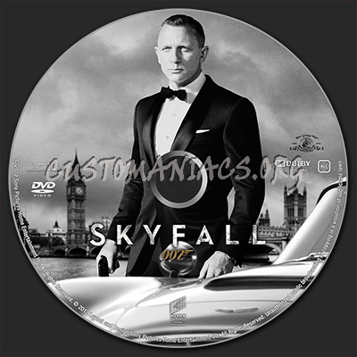 Skyfall dvd label