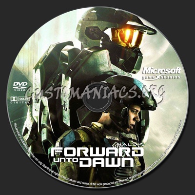 Halo 4 Forward Unto Dawn dvd label