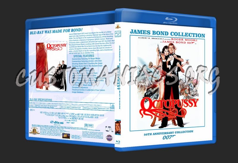 James Bond 50th Anniversary Collection blu-ray cover blu-ray cover