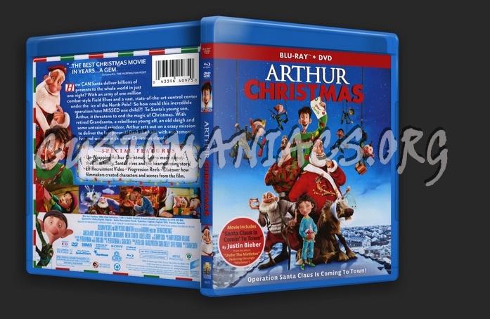 Arthur Christmas blu-ray cover