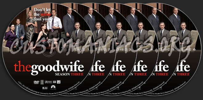 The Good Wife - Season 3 dvd label