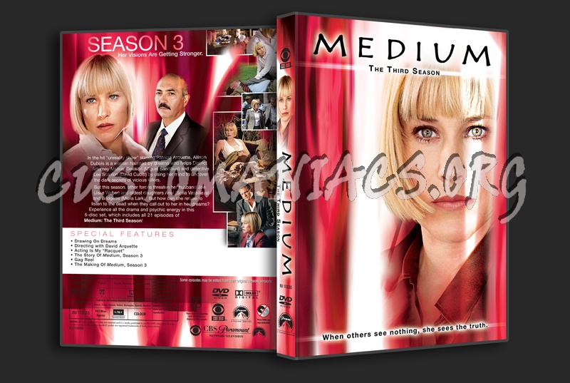 Medium Season 3 dvd cover