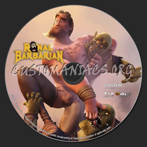 Ronal The Barbarian blu-ray label