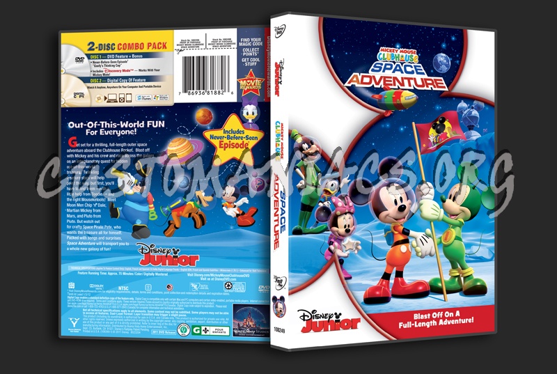 Mickey Mouse Clubhouse Space Adventure dvd cover