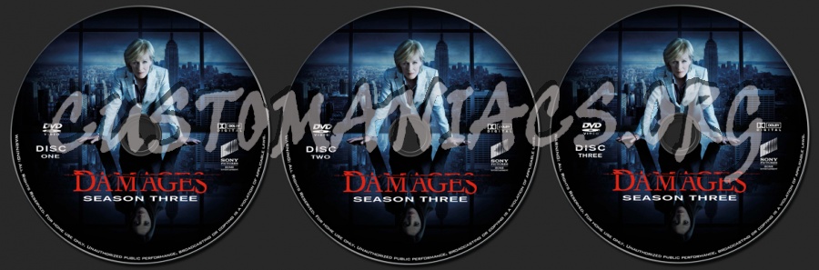 Damages - Season 3 dvd label