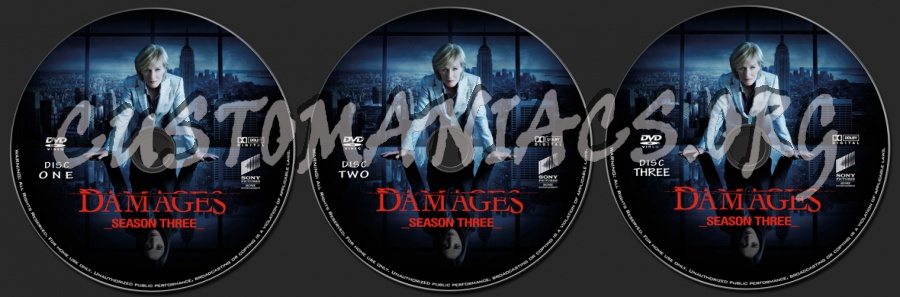 Damages - Season 3 dvd label