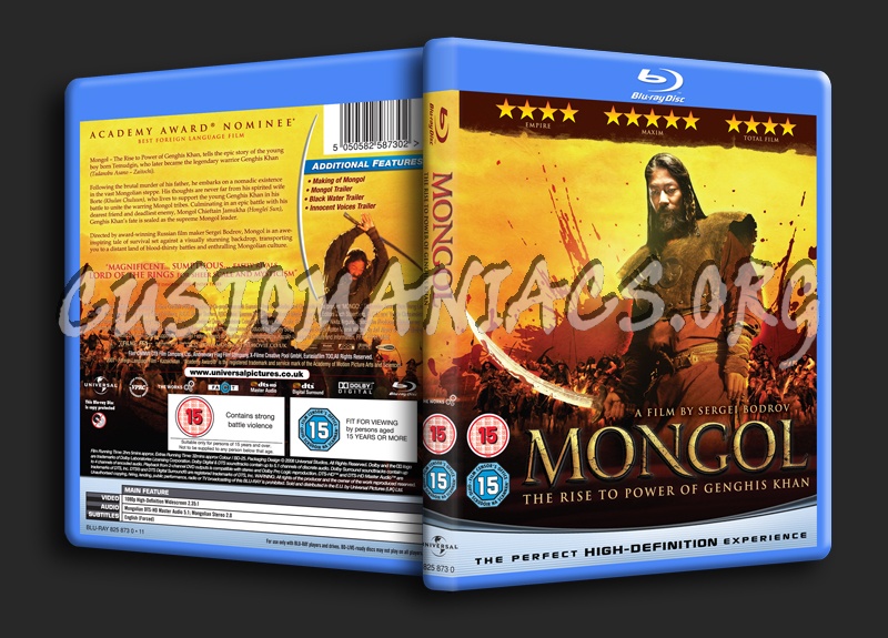 Mongol blu-ray cover