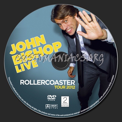 John Bishop Live - Rollercoaster Tour dvd label