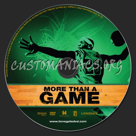 More Than A Game dvd label