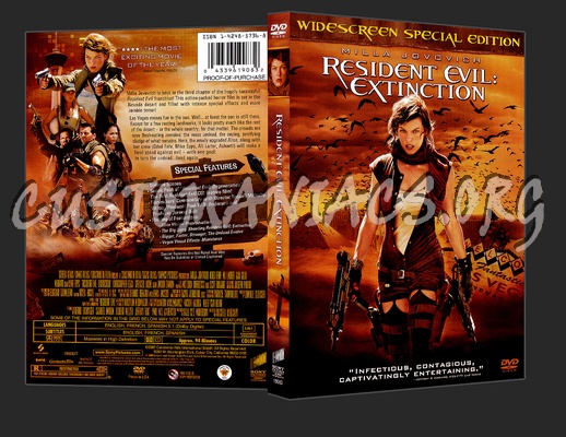 Resident Evil: Extinction dvd cover