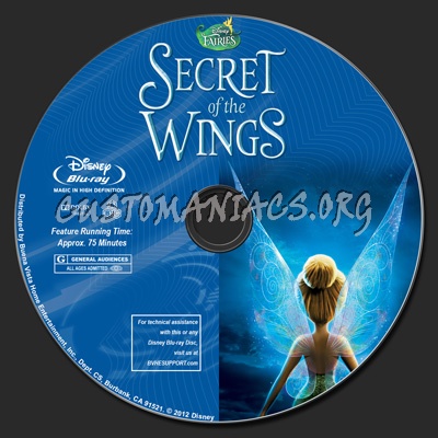 Tinker Bell: Secret of the Wings blu-ray label