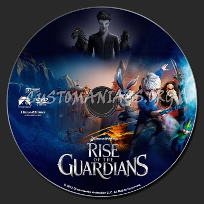 Rise of the Guardians dvd label