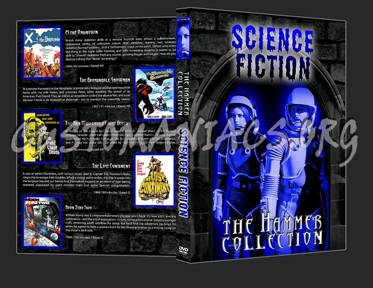 The Hammer Collection - Science Fiction dvd cover