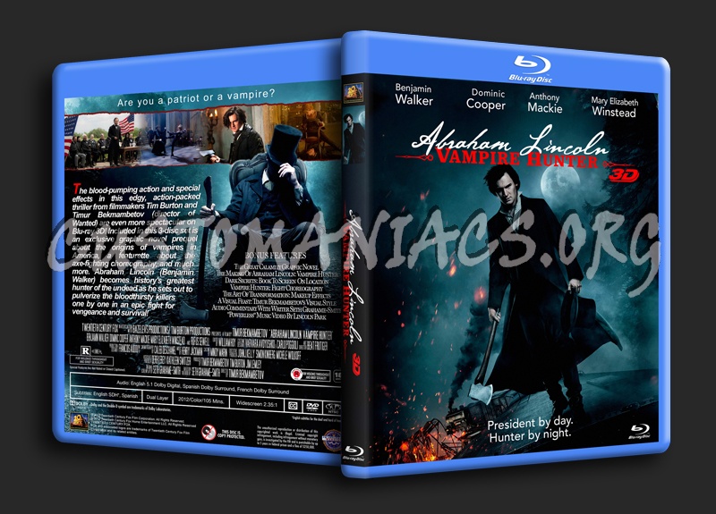 Abraham Lincoln: Vampire Hunter 3D blu-ray cover