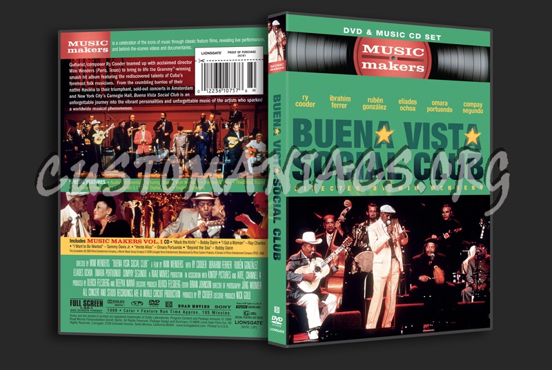 Music Makers Buena Vista Social Club dvd cover