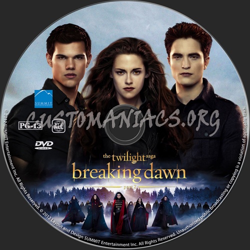 The Twilight Saga: Breaking Dawn - Part 2 dvd label