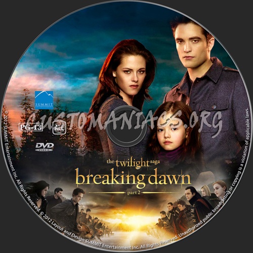 The Twilight Saga: Breaking Dawn - Part 2 dvd label