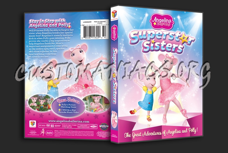 Angelina Ballerina Superstar Sisters Dvd Cover Dvd Covers