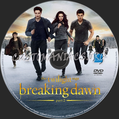 The Twilight Saga: Breaking Dawn - Part 2 dvd label