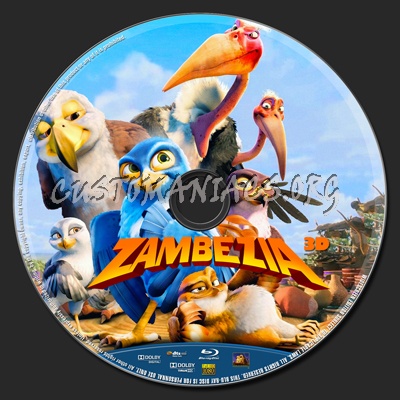 Zambezia 3D blu-ray label