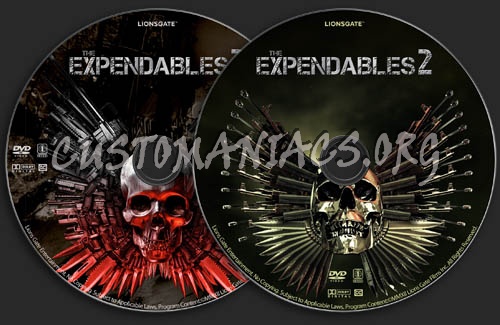 The Expendables 2 dvd label