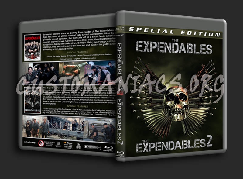 The Expendables Double Feature blu-ray cover