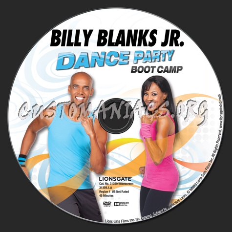 Billy Blanks Jr Dance Party Boot Camp dvd label